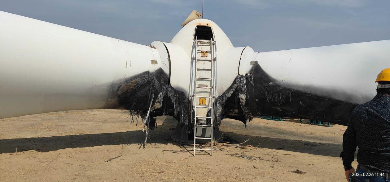 fire-affected-parts-of-windmill-scrap